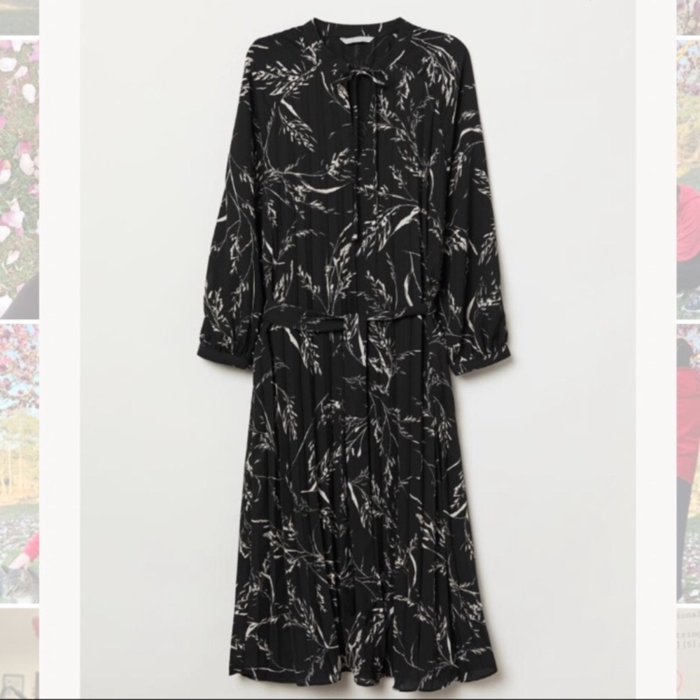 🎄FIRM PRICE🎄H&M pleated wrap dress - Picture 3 of 10